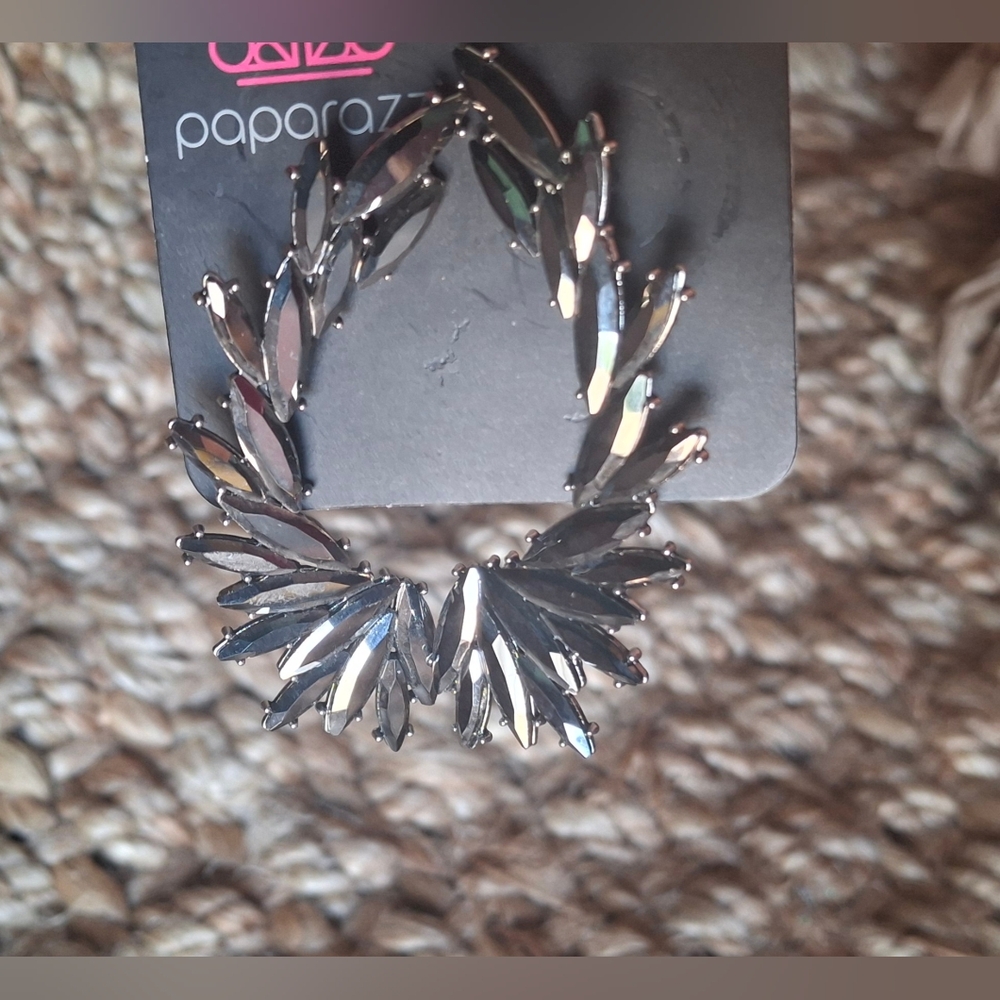 Paparazzi Fashion Jewelry Because ICE Said So Silver Tone Post Earrings